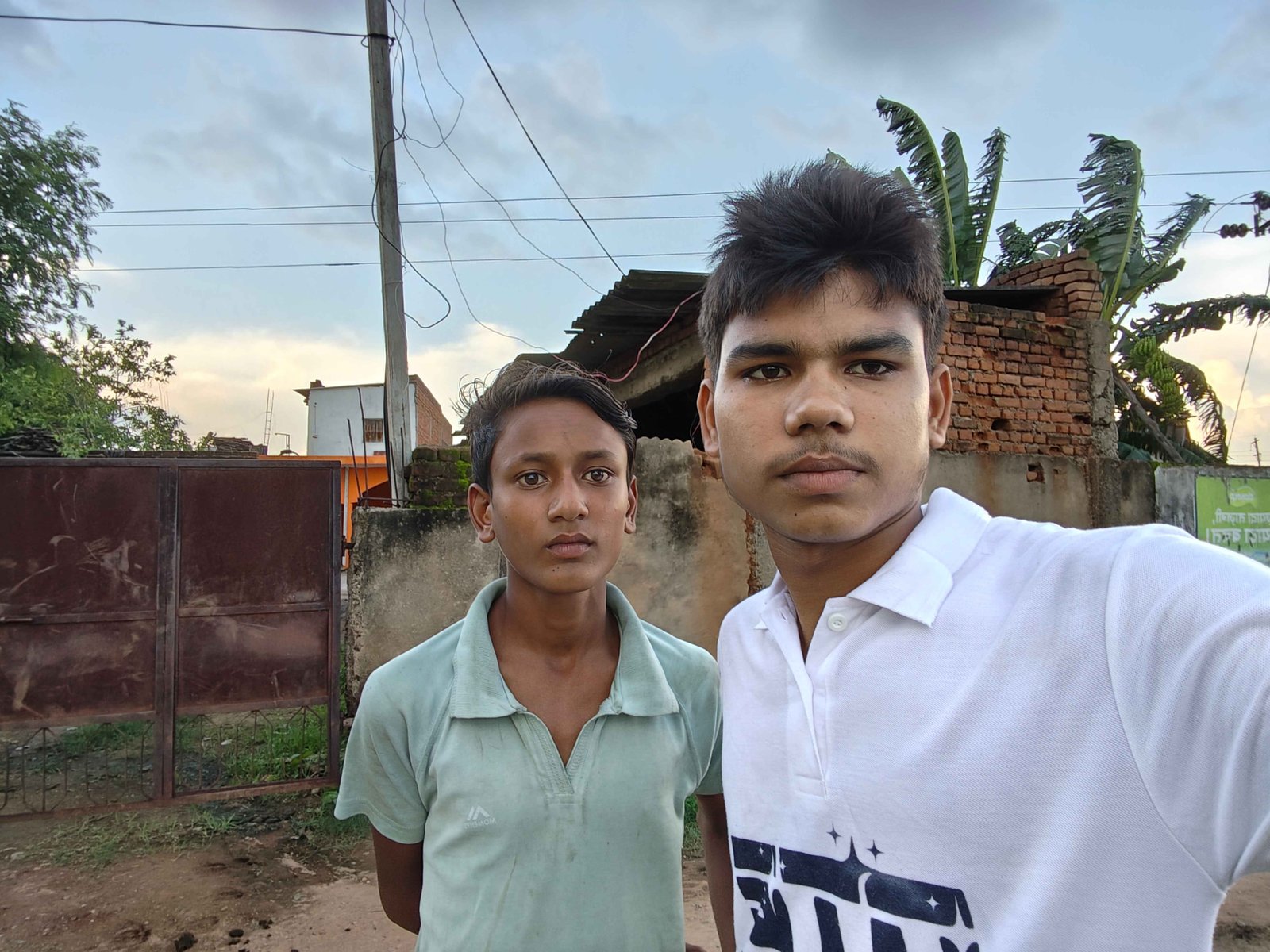 Sanjay Kumar Vaishya village selfie with friend photo