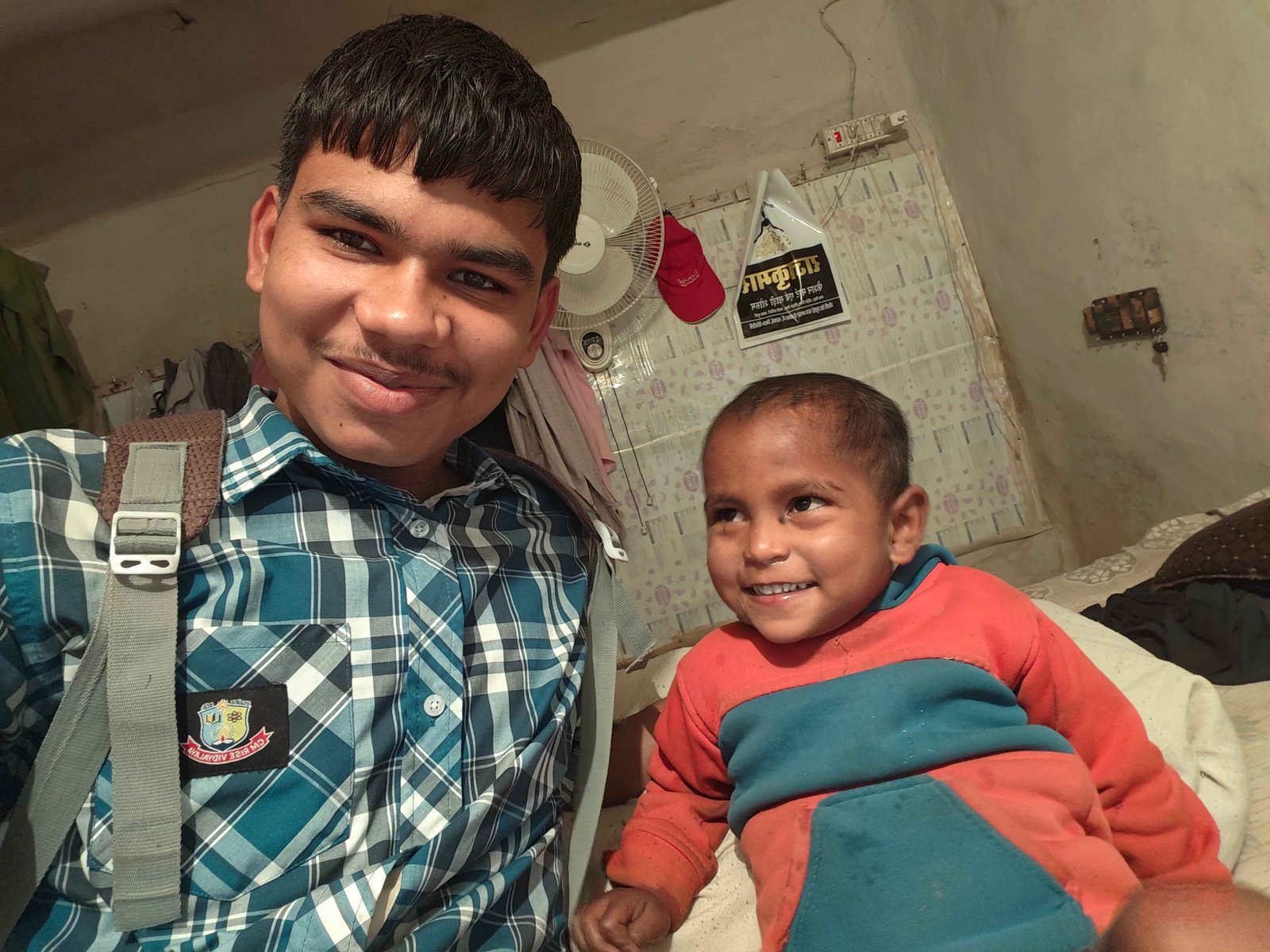 Sanjay Vaishya with baby smile photo